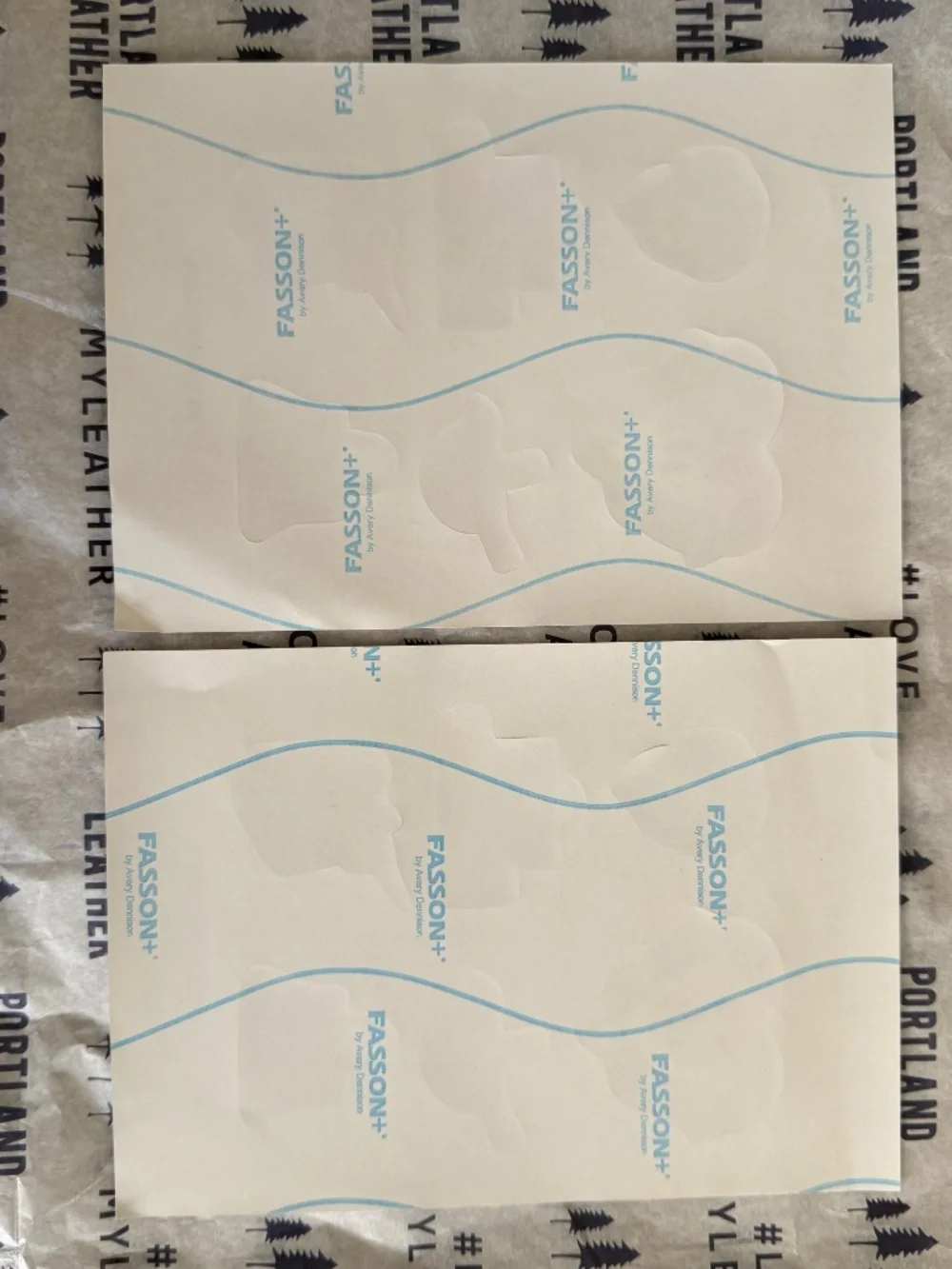 NWT Portland Leather Goods PLG Set of 2 Sheets of Stickers SGS